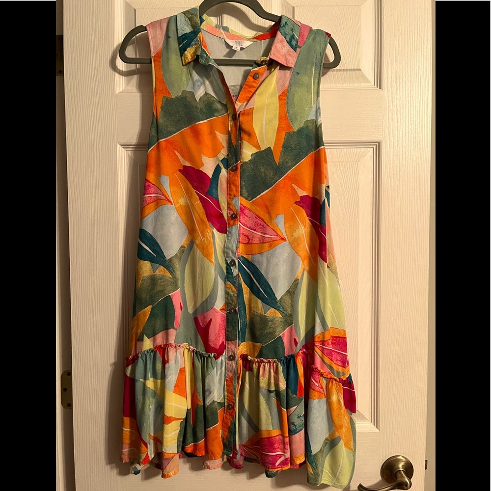 Time & True Womens V-Neck Dress M 8-10